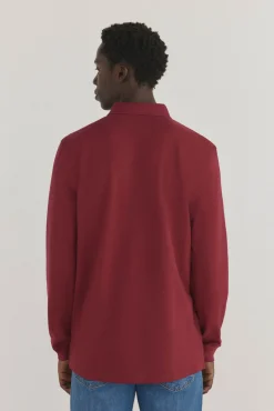 Polo básico manga larga