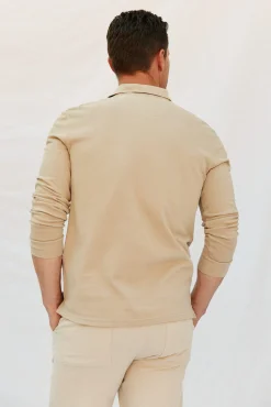 Polo básico manga larga