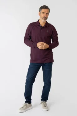 Polo básico manga larga