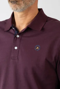 Polo básico manga larga