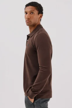 Polo básico manga larga