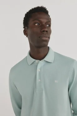 Polo básico manga larga