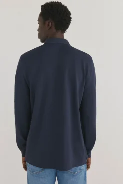 Polo básico manga larga