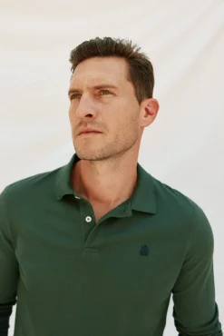 Polo básico manga larga