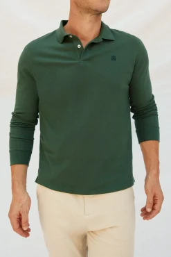 Polo básico manga larga
