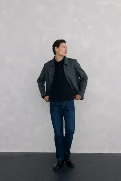 Polo básico manga larga