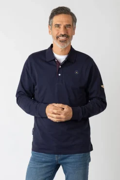 Polo básico manga larga