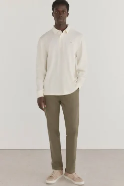 Polo básico manga larga