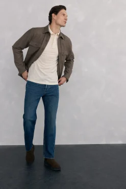 Polo básico manga larga