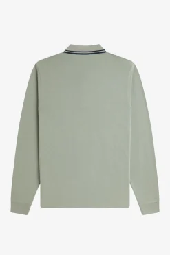 Polo de hombre de piqué de manga larga