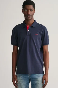Polo de piqué en contraste