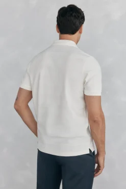 Polo estructura jacquard