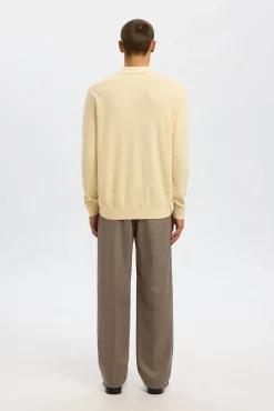 Polo estructura media cremallera