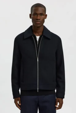 Polo estructura media cremallera