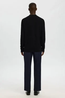 Polo estructura media cremallera