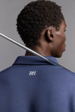 Polo liso manga larga golf