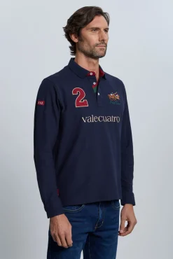 Polo modelo caballos azul marino
