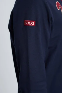 Polo modelo caballos azul marino