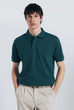 Polo piqué fantasía cuello tipping regular fit