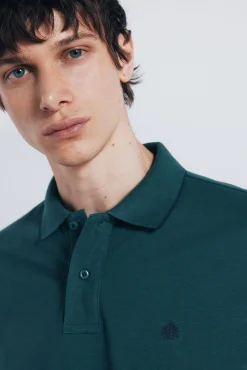 Polo piqué fantasía cuello tipping regular fit