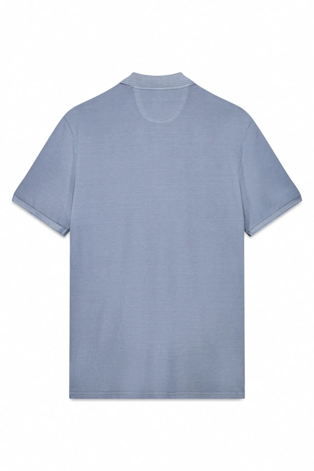 Polo piqué lavado bordado avión