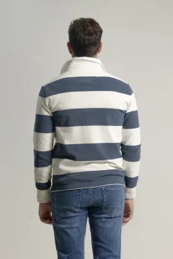 Polo rayas azul tinta