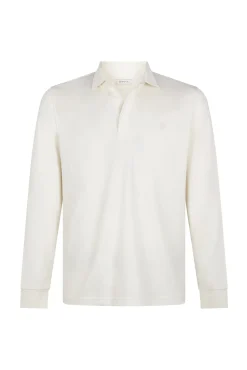 Polo refinado manga larga