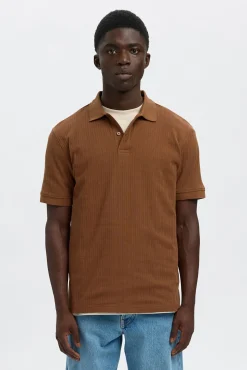 Polo Rib de manga corta Regular Fit.