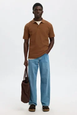 Polo Rib de manga corta Regular Fit.