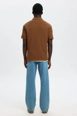 Polo Rib de manga corta Regular Fit.