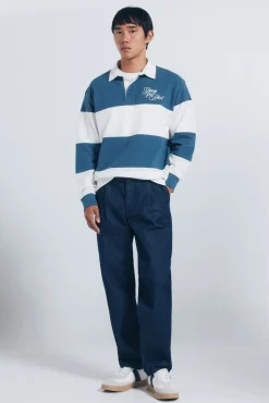 Polo rugby manga larga