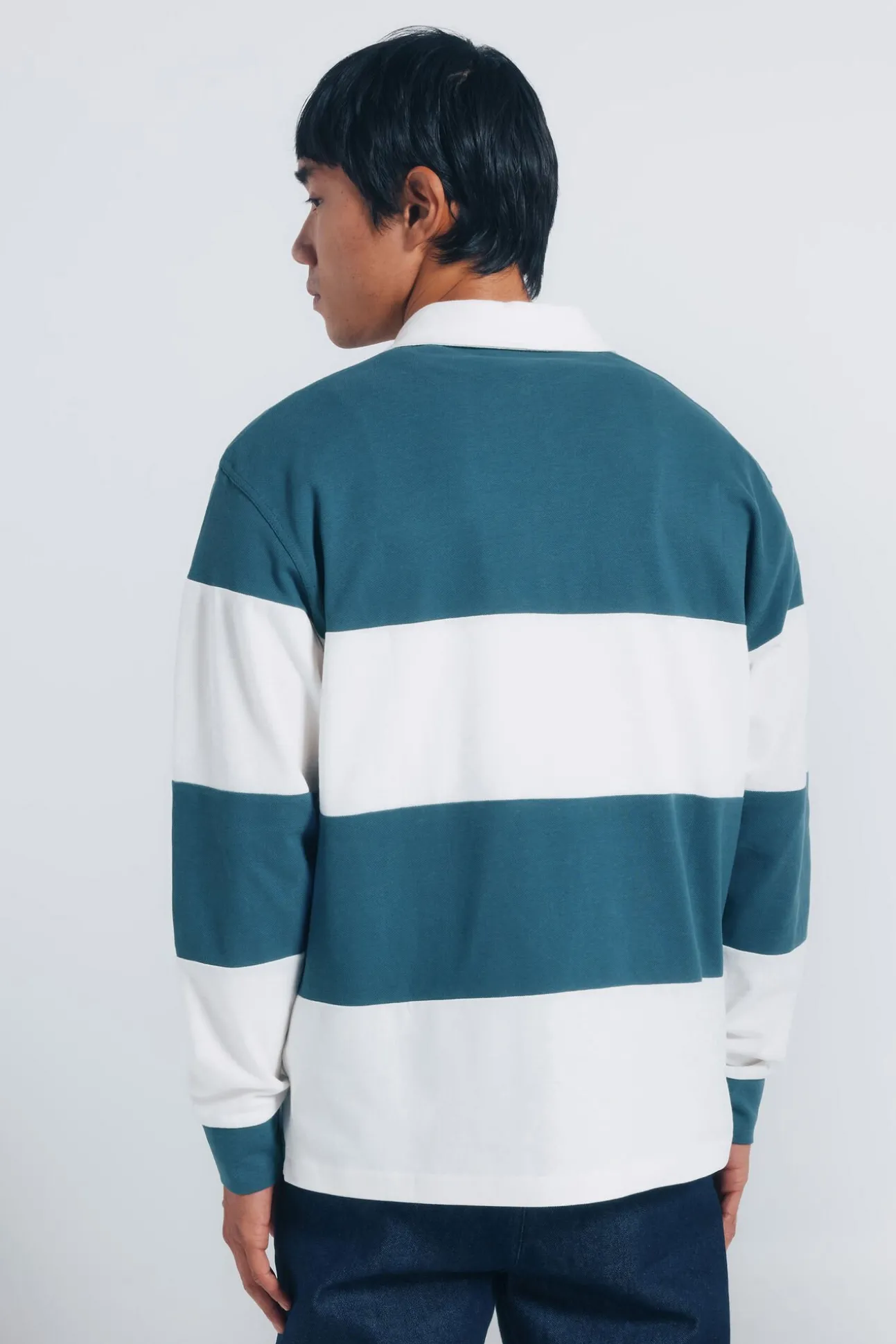 Polo rugby manga larga