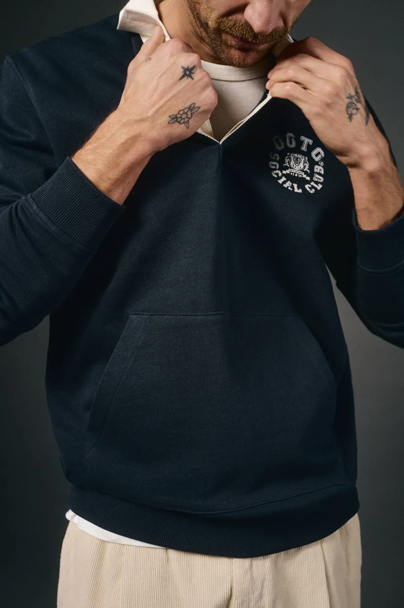 Polo rugby manga larga