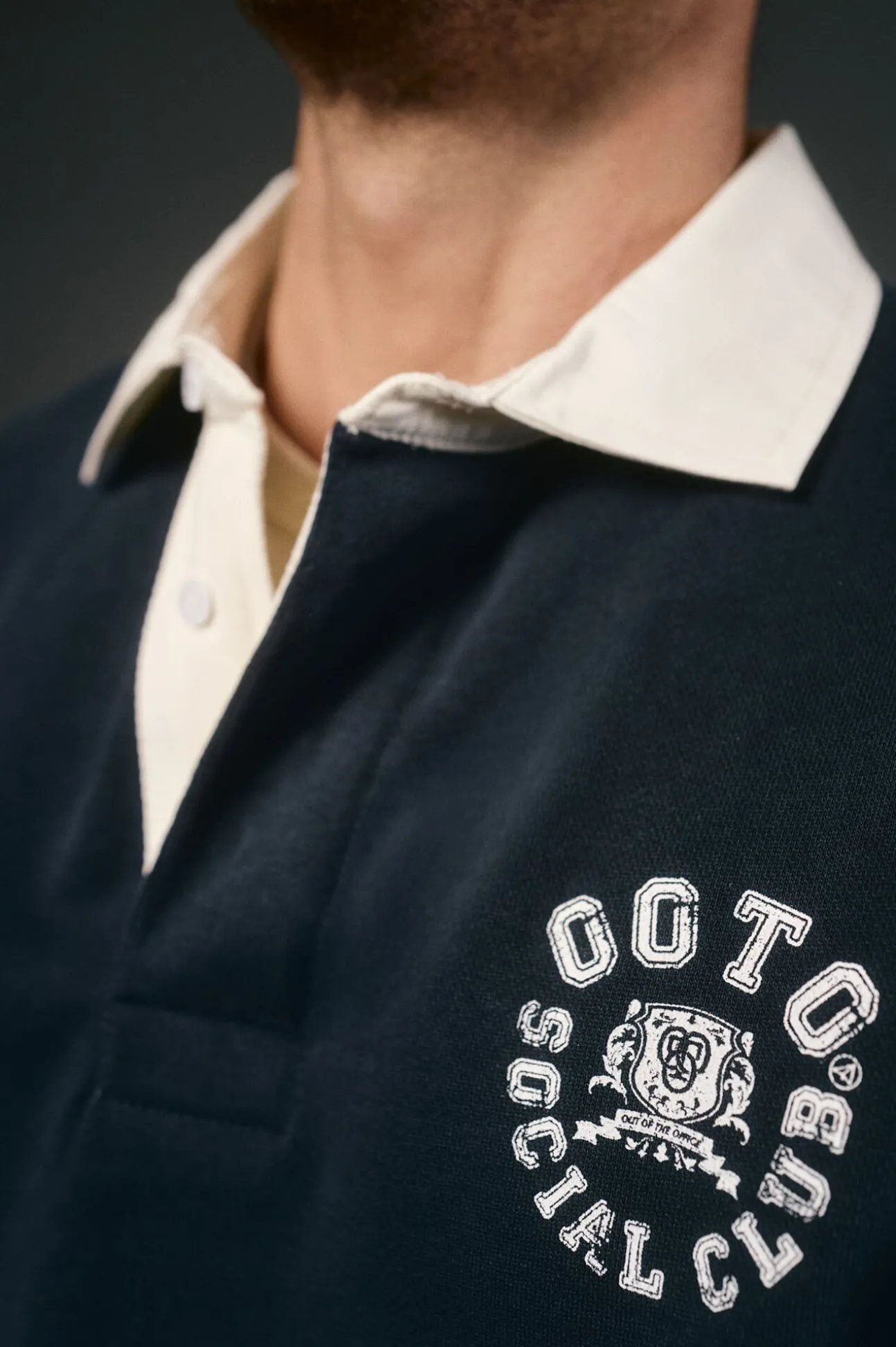 Polo rugby manga larga