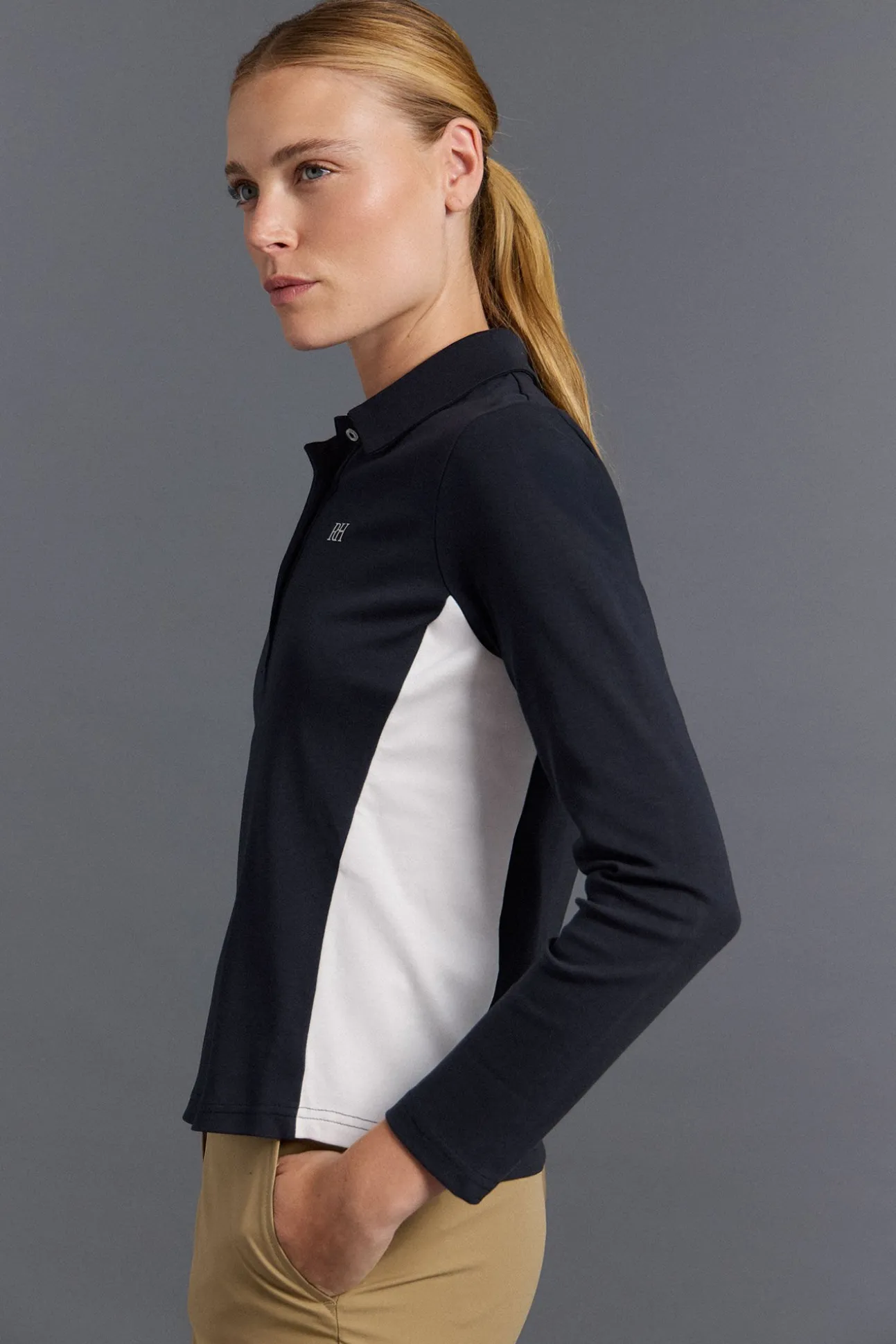 Polo técnico contrastes golf