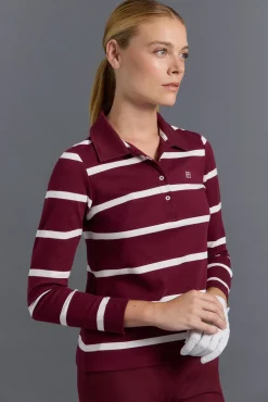 Polo técnico rayas golf