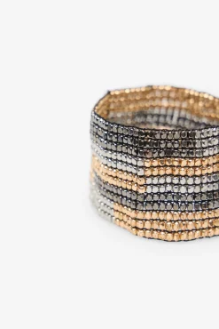 Pulsera beads tricolor