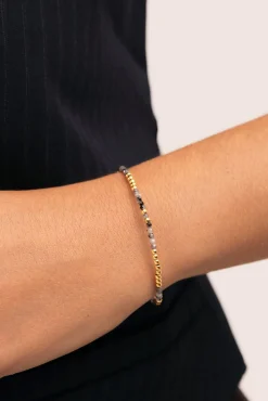 Pulsera Noche Acero Baño Oro