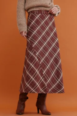 Renée. Falda a cuadros