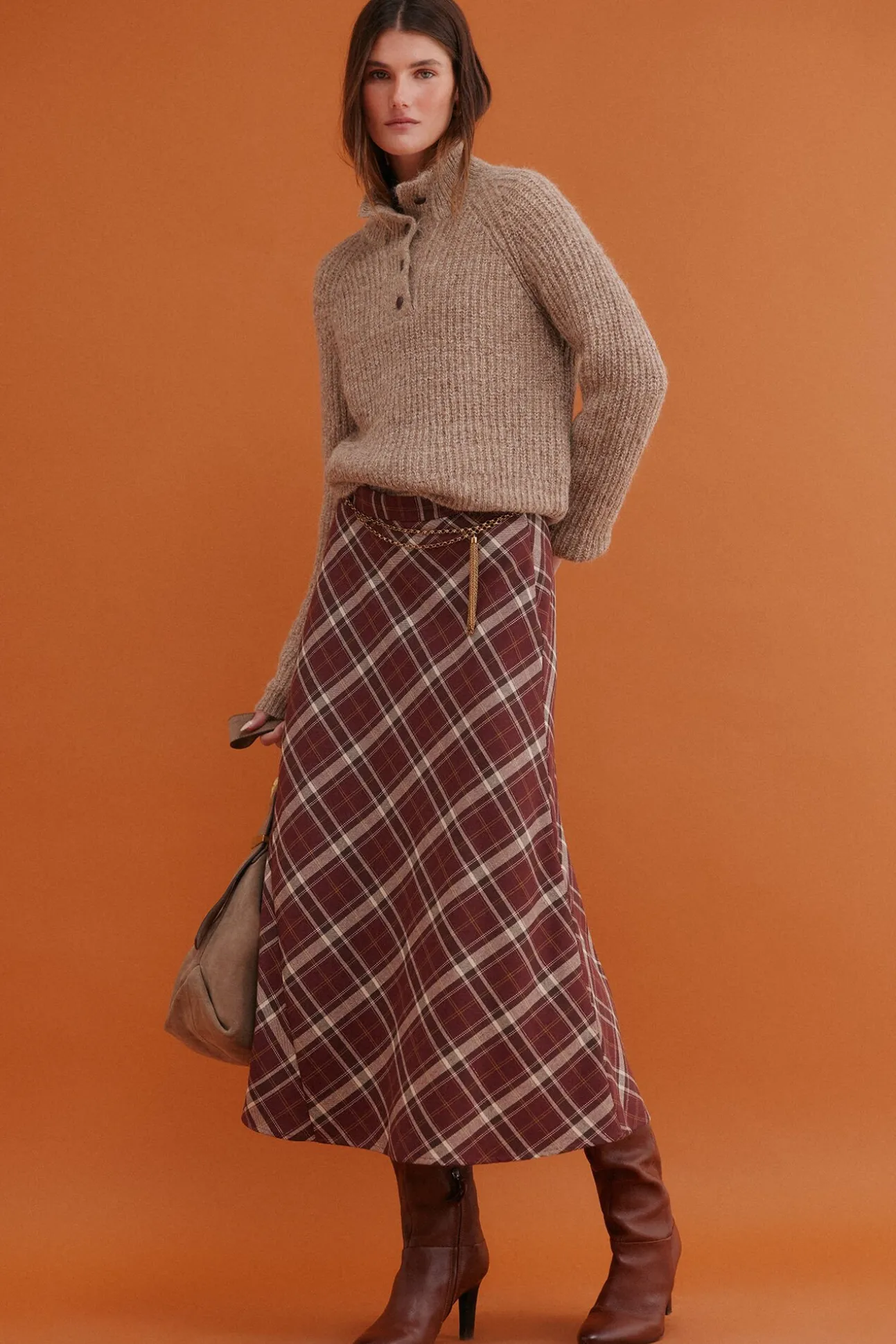 Renée. Falda a cuadros