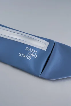 Riñonera azul metalizado