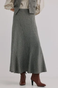 Romilda. Falda cuadros