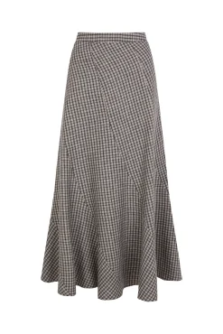 Romilda. Falda cuadros