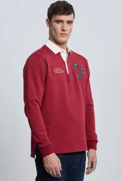 Rugby 3 escudos burdeos