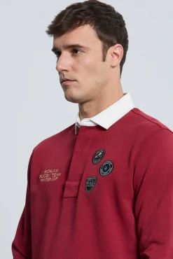 Rugby 3 escudos burdeos