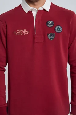 Rugby 3 escudos burdeos