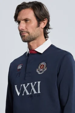 Rugby Valecuatro escudo azul marino