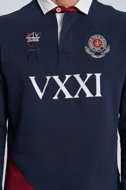 Rugby Valecuatro escudo azul marino