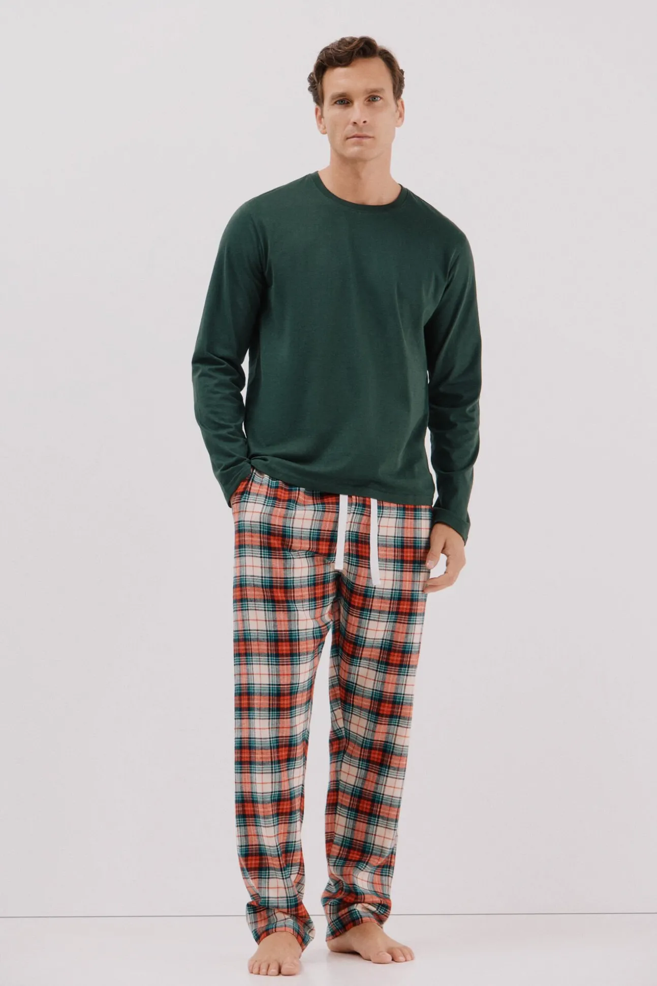 Set de pijama punto y tela