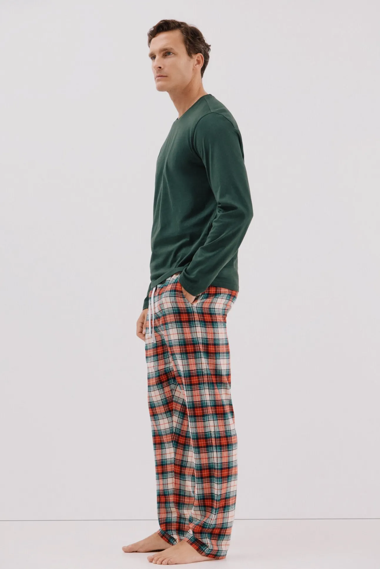 Set de pijama punto y tela